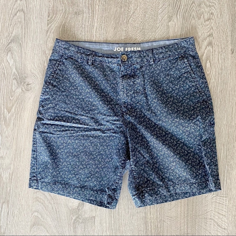 Men’s Navy Floral Shorts